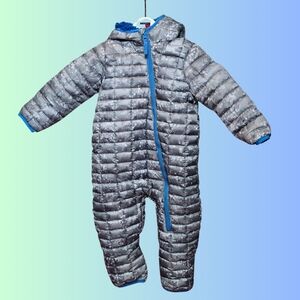 Snozu Baby Bunting Snowsuit Fleece Lined Quilted 24M